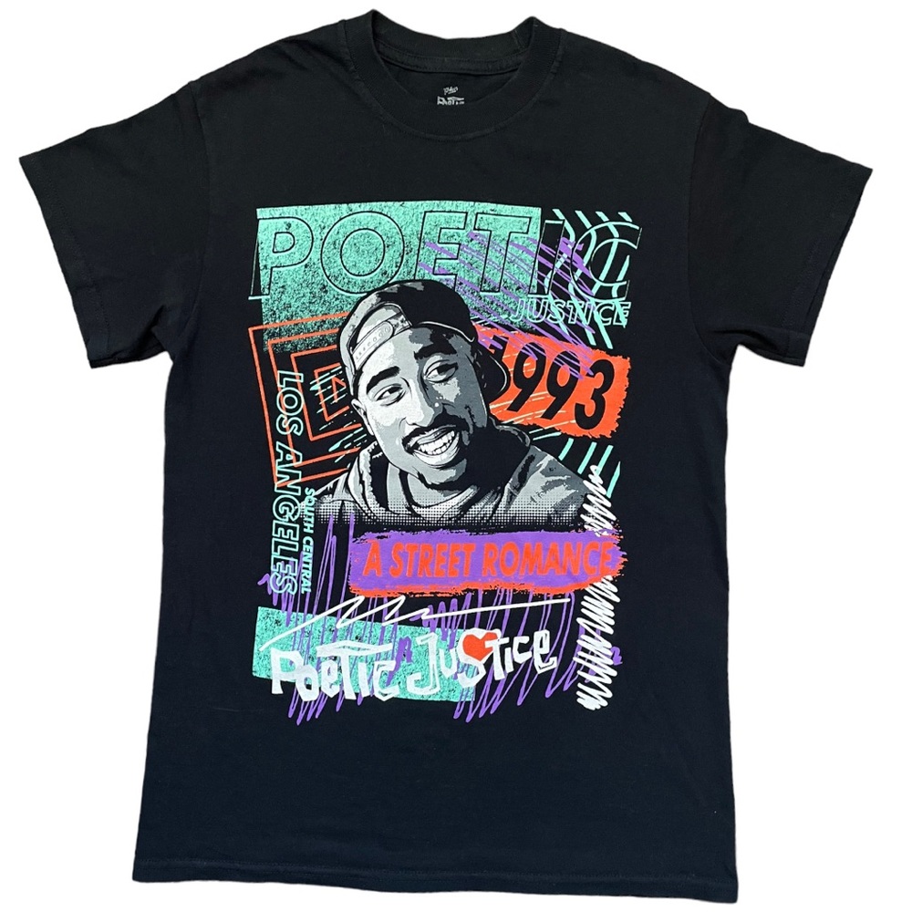 Tupac Poetic Justice Graphic Tee Shirts (S)